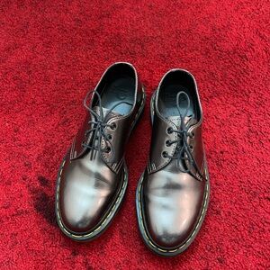 Dr. Martens Glossy Brown Lace-Up Boots